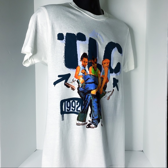 TLC Lefteye Tboz Chili 1992 Short Blue Short Sleeved T Shirt - Picture 5 of 9